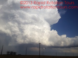 Storm structure near Paducah, TX